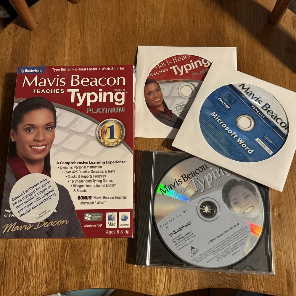 Mavis Beacon Teaches Typing‎ Platinum Version 20
